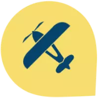 Icono de vuelos de divulgación